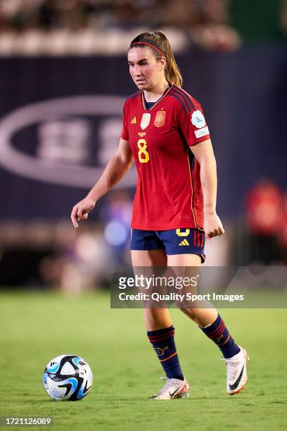 Mariona Caldentey of Spain in action during the UEFA Womens Nations League match between Spain and Switzerland at Estadio Nuevo Arcangel on September...