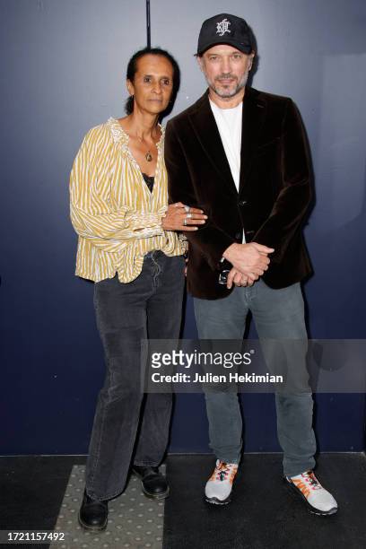 Karine Silla-Perez and Vincent Perez attend the "How To Have Sex" premiere at The Silencio on October 06, 2023 in Paris, France.