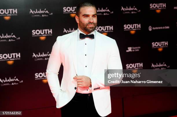 Alejandro Nones attends 'La Ley Del Mar' premiere during the South International Series Festival 2023 at Palacio de Congresos on October 06, 2023 in...