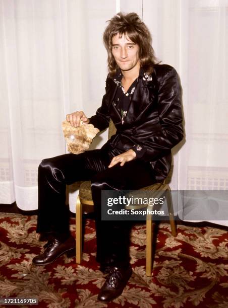 British rock singer Rod Stewart poses for a portrait in London, England, September 15, 1971.