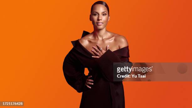 Singer/songwriter Alicia Keys is photographed for Marie Claire UK Magazine on October 21, 2021 in Los Angeles, California. COVER IMAGE.