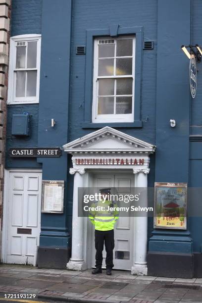 Salisbury Police Cordon Today - Zizzi In Castle Street - Sergei Skripal Is Critically Ill At Salisbury District Hospital After Being Found...