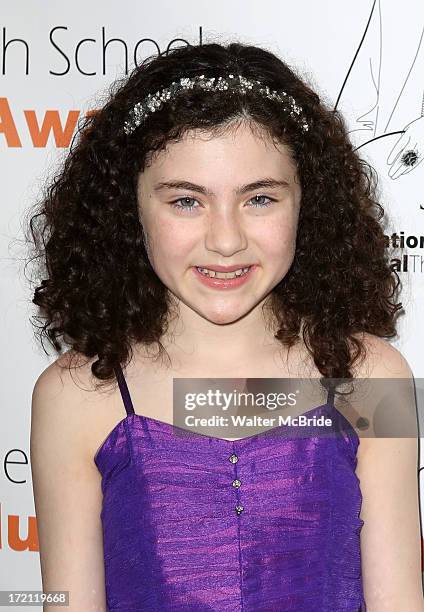 Lilla Crawford attends the 5th Annual National High School Musical Theater Awards at Minskoff Theatre on July 1, 2013 in New York City.