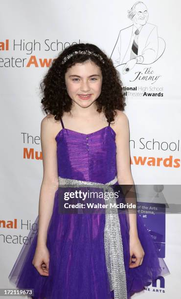 Lilla Crawford attends the 5th Annual National High School Musical Theater Awards at Minskoff Theatre on July 1, 2013 in New York City.
