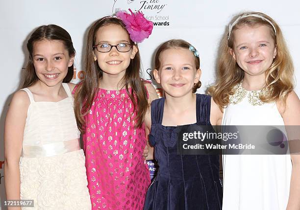 Matilda Cast: Bailey Ryon, Oona Laurence, Bailey RyonSophia Gennusa, Milly Shapiro attends the 5th Annual National High School Musical Theater Awards...