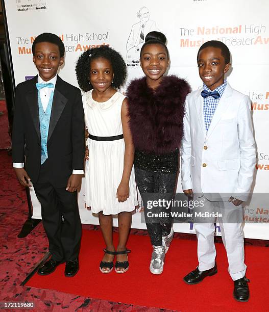 Lion King Cast: Jaden Jordan, Bobbi Bordley, Teshi Thomas and Caleb McLaughlin attends the 5th Annual National High School Musical Theater Awards at...