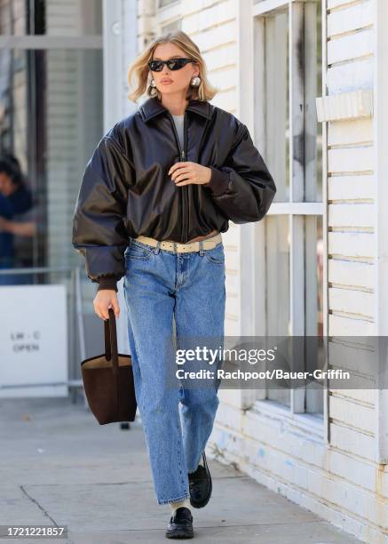 Elsa Hosk is seen on October 12, 2023 in Los Angeles, California.