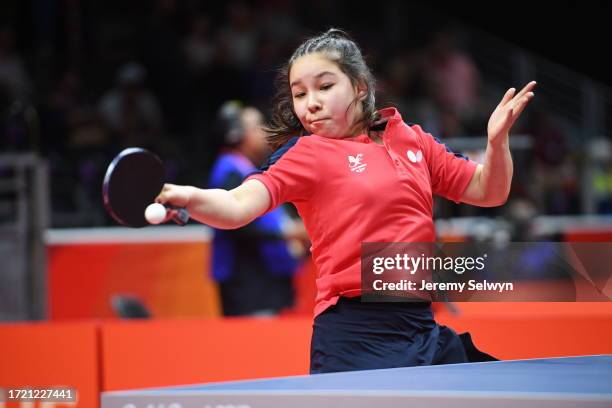 The 2018 Commonwealth Games Gold Coast.Wales'S Anna Hursey, 11 Years Old, Competes In The Table Tennis. Last Year Hursey Became The Youngest Person...