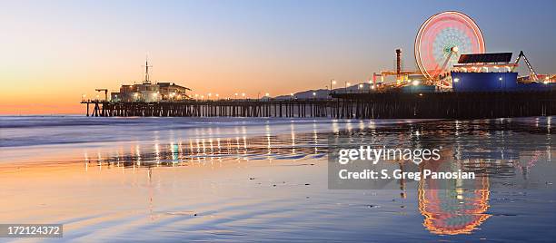 santa monica pier - santa monica pier stock-fotos und bilder