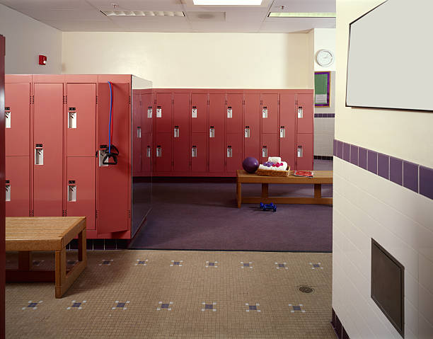 gym locker room - gym locker room stock pictures, royalty-free photos & images