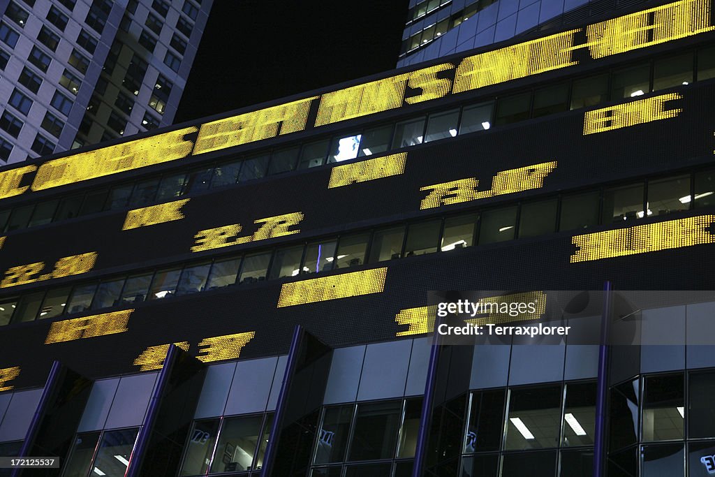 Electronic Stock Ticker Board