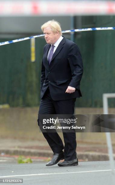 Mayor Of London Boris Johnson In Woolwich Today, Following The Murder Of A Soldier Near The Royal Artillery Barracks In John Wilson Street, Woolwich....