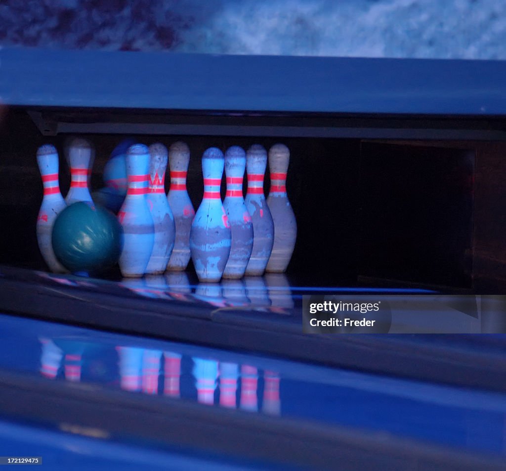 Bowling in neon