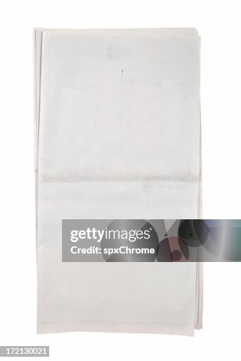Periódico en blanco abierta Periódico en blanco abierta