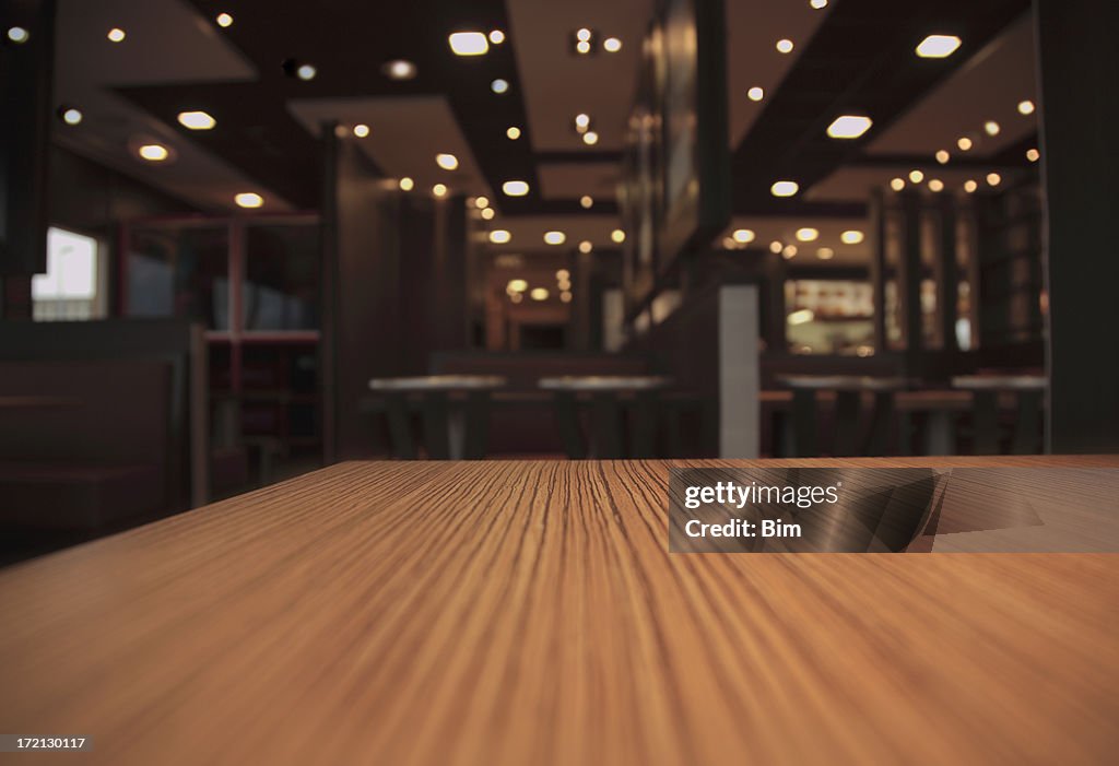 Mesa em um restaurante