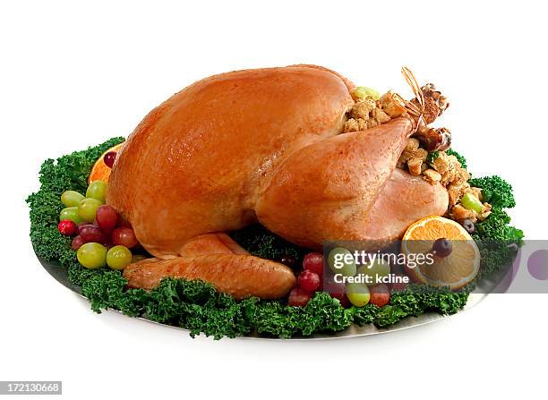 turkey - picture of cooked turkey stock pictures, royalty-free photos & images