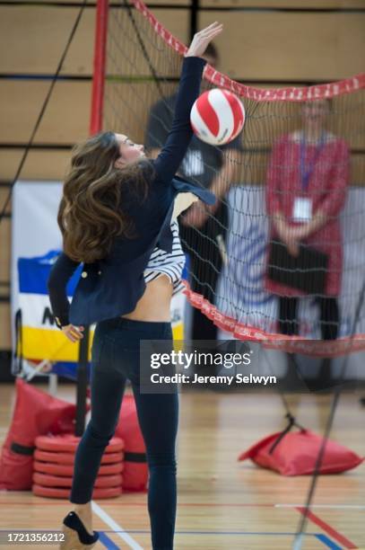 Duchess Of Cambridge Playing Volleyball And Promoting Sportsaid..The Duchess Of Cambridge Today Took The Morning Off Baby Duties To Carry Out Her...