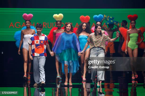 Fashion designer Agatha Ruiz de la Prada at the Agatha Ruiz de la Prada Fashion show during the Gran Canaria Moda Calida Swimwear on October 6, 2023...