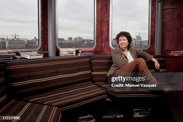 Writer Jeanette Winterson is photographed for the Sunday Times magazine on January 5, 2013 in London, England.