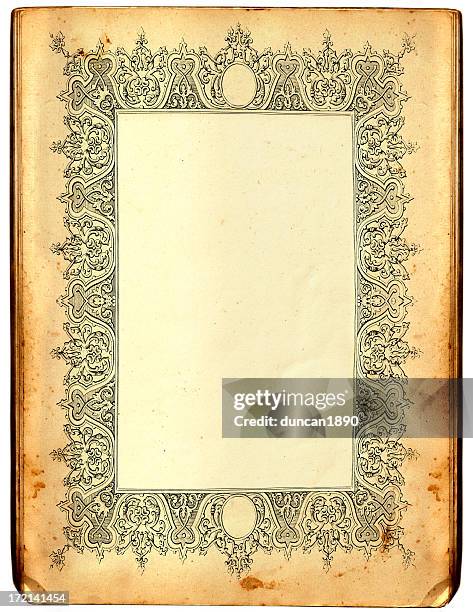 antique frame - paper-scroll-sketch stock illustrations