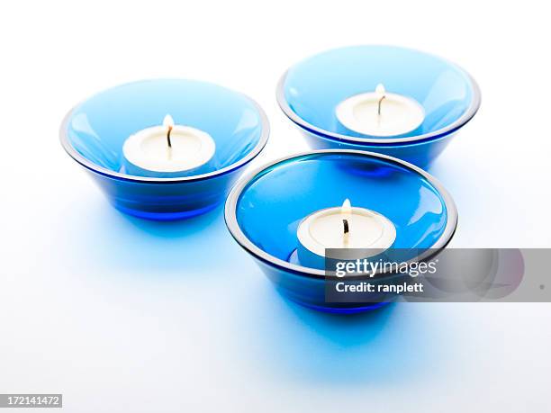 candles on white background - tea light stock pictures, royalty-free photos & images