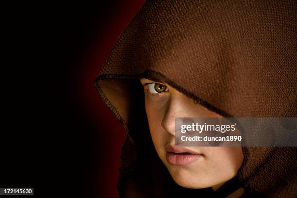 the magicians apprentice - hood clothing stock pictures, royalty-free photos & images