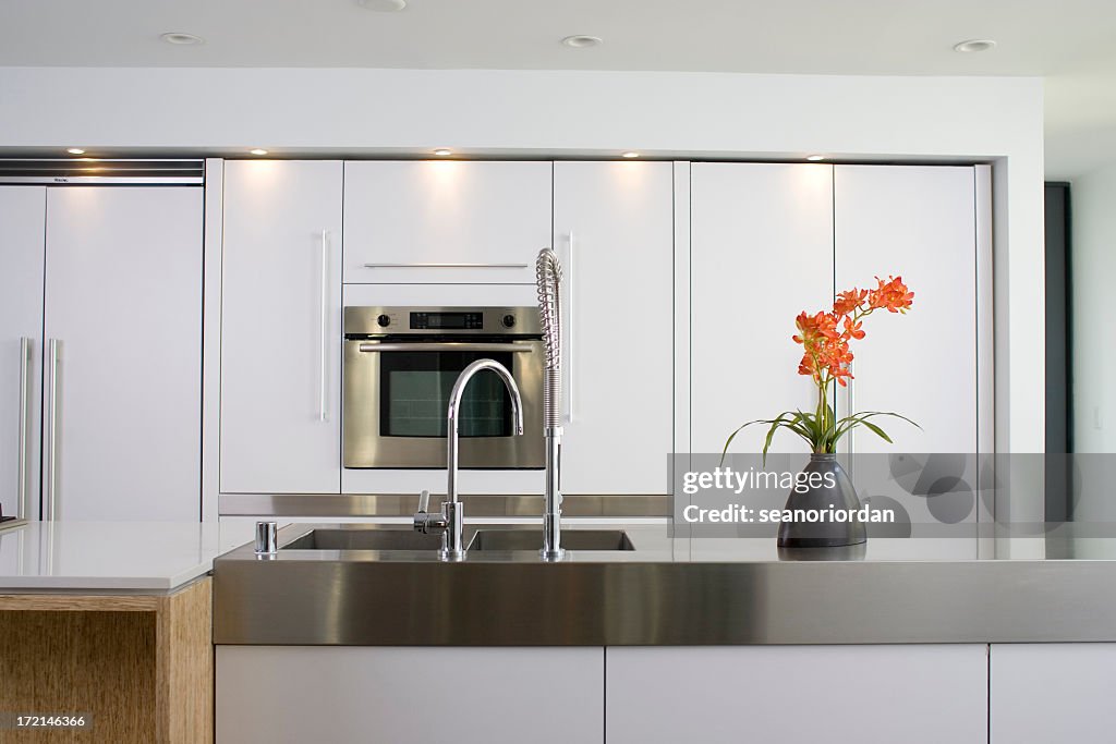 Moderna cocina blanco