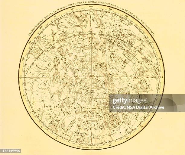 zodiac map - zodiac sign for august stock illustrations