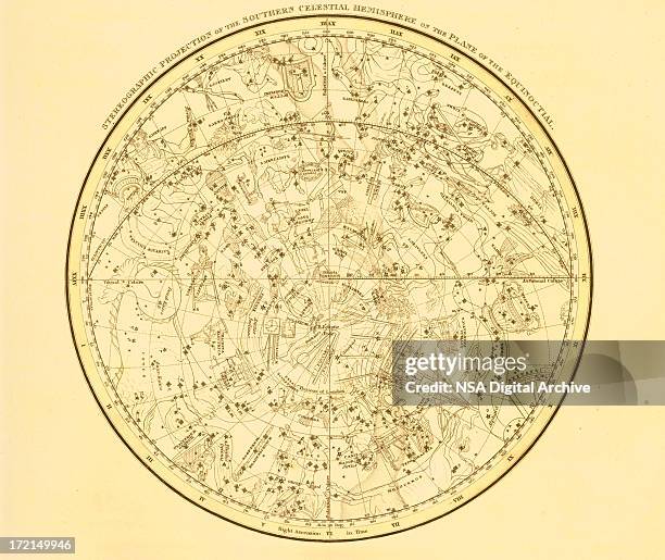 zodiac map - zodiac constellation stock illustrations