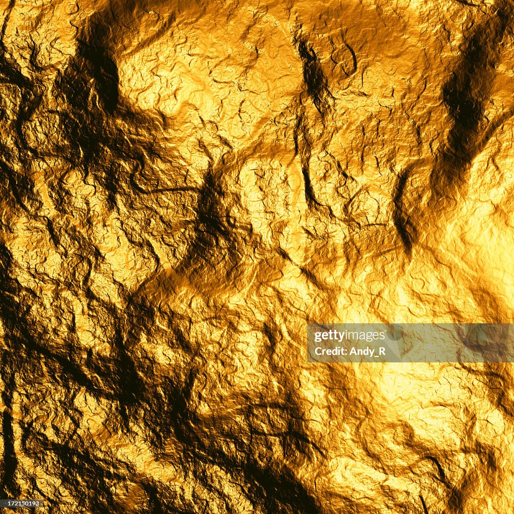Close-up of a Golden Nugget with a rough texture