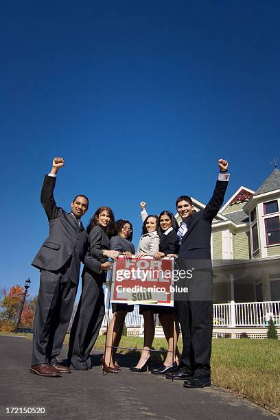 we sold the house! - real estate closing stock pictures, royalty-free photos & images