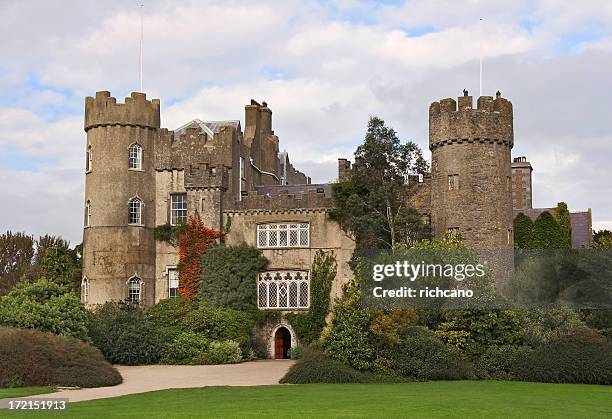 malahide castle - malahide castle stockfoto's en -beelden