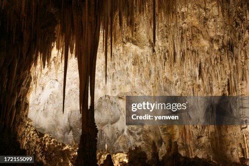 Sala grande na caverna Parque nacional de Carlsbad Sala grande na caverna Parque nacional de Carlsbad