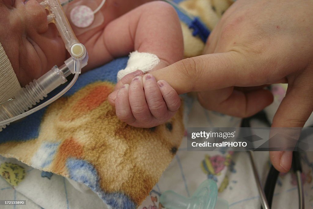 Infant in hospital