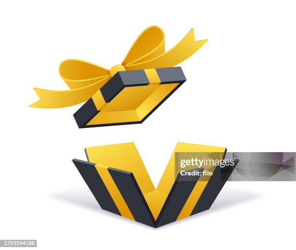 illustrazioni stock, clip art, cartoni animati e icone di tendenza di scatola regalo - confezione regalo