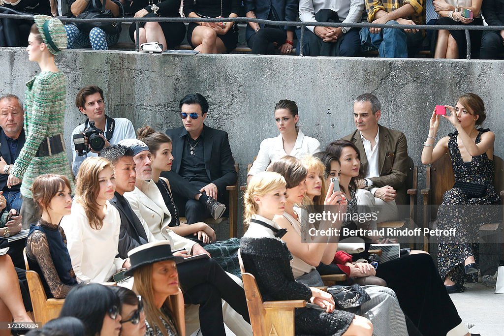 Chanel: Front Row - Paris Fashion Week Haute-Couture F/W 2013-2014