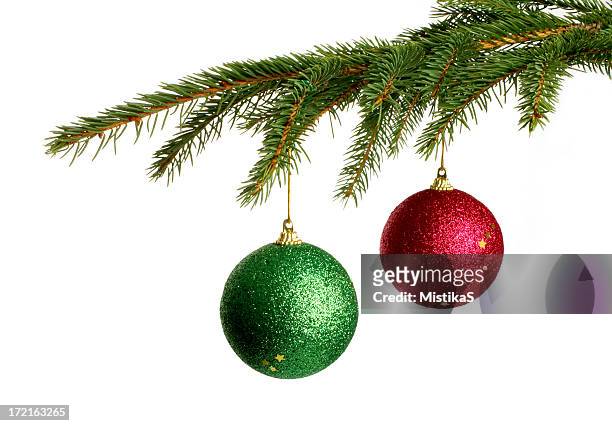 árbol de navidad de detalle - ornaments fotografías e imágenes de stock