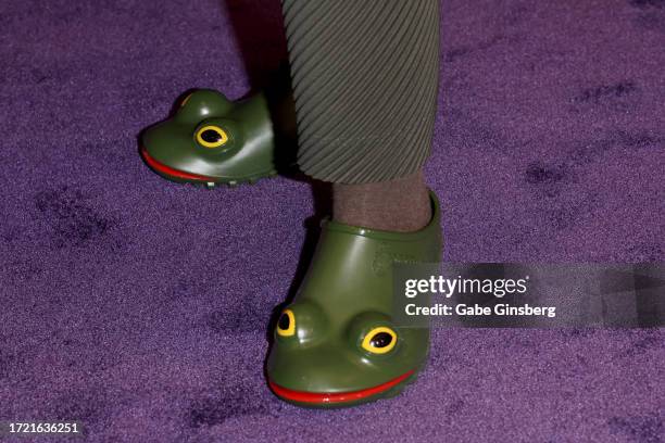 Bassist Ben McKee, shoe detail, of Imagine Dragons attends Imagine Dragons' annual Tyler Robinson Foundation Rise Up Gala benefiting families...