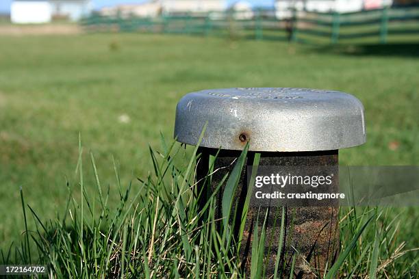 septic tank pipe - septic tank stock pictures, royalty-free photos & images