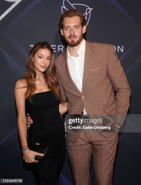 Carly Miromanov and Daniil Miromanov attend Imagine Dragons' annual Tyler Robinson Foundation Rise Up Gala benefiting families affected by pediatric...