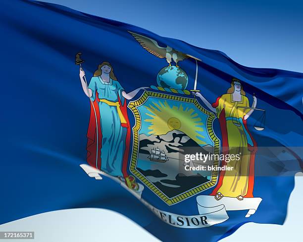 Tracci Sul Bottone Della Bandiera Dello Stato Di New York Di U.S.a. Illustrazione Vettoriale Tracci Sul Bottone Della Bandiera Dello Stato Di New York Di U.S.a. Illustrazione Vettoriale