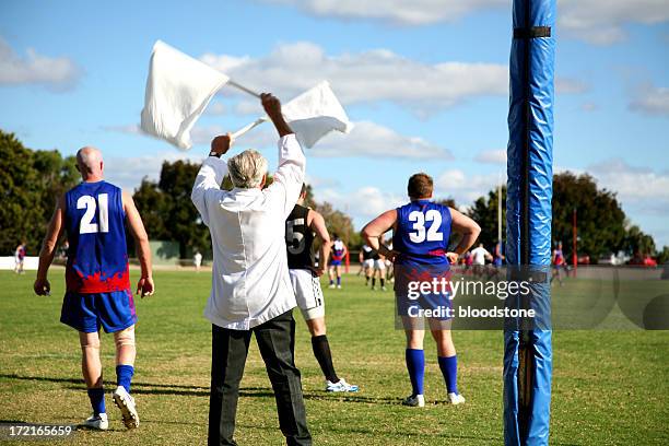 aussie rules - afl umpire stock pictures, royalty-free photos & images