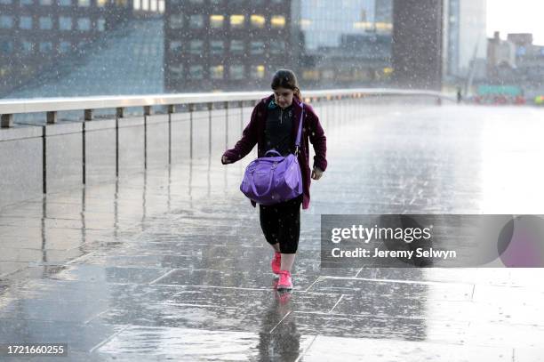 Dodging The Showers This Morning On London Bridge. 05-June-2015