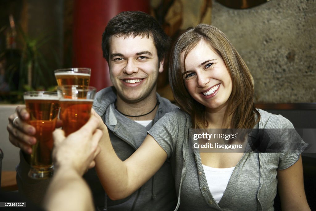 Young people in bar