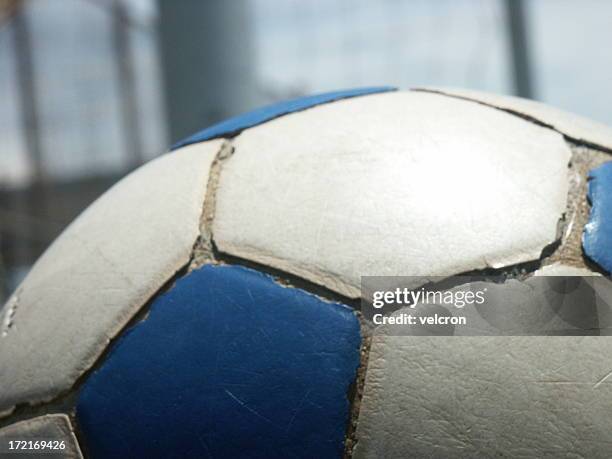 soccer ball macro - hexagon 2002 stock pictures, royalty-free photos & images