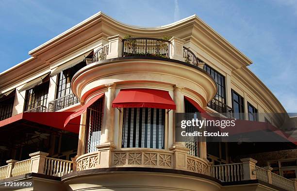 bulilding facade - window awnings bildbanksfoton och bilder