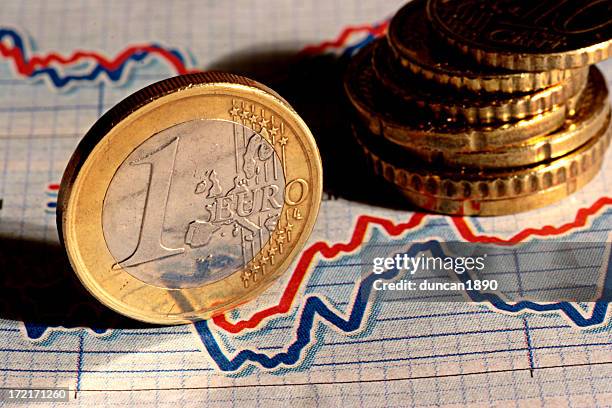 money markets - european union coin stock pictures, royalty-free photos & images