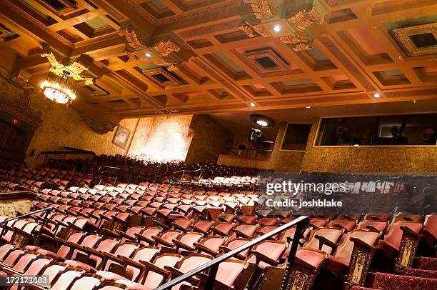 interior of the theater - broadway new york stock pictures, royalty-free photos & images