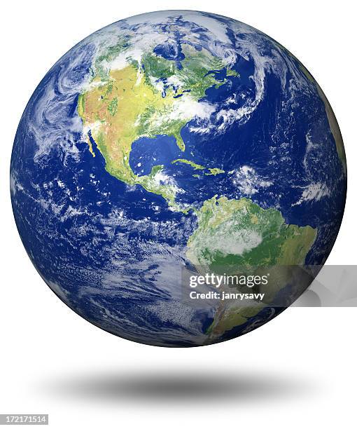 erde modell: usa-blick - planet stock-fotos und bilder