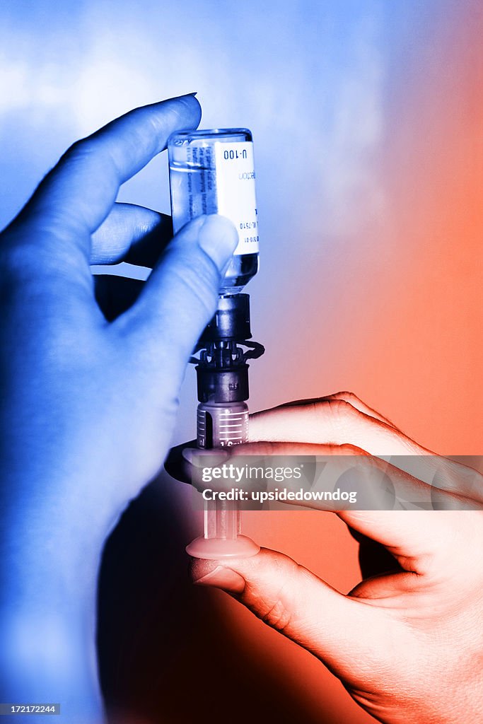 Filling an Insulin Syringe
